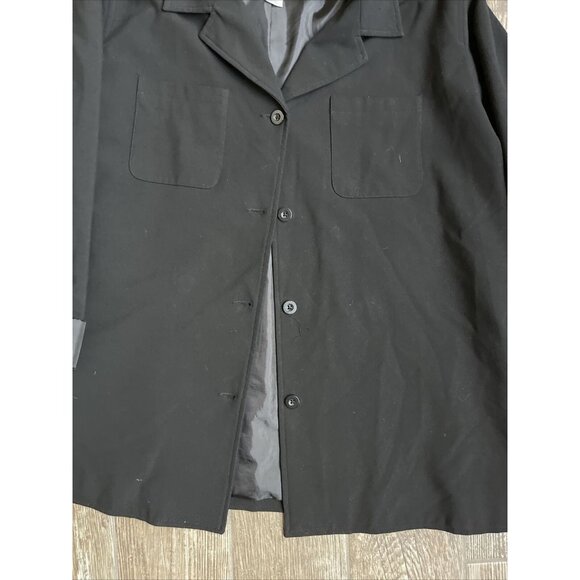 2/$18 SALE! Liz Claiborne Jacket Womens XL Black Outerwear Lightweight Button‎ - Picture 5 of 9